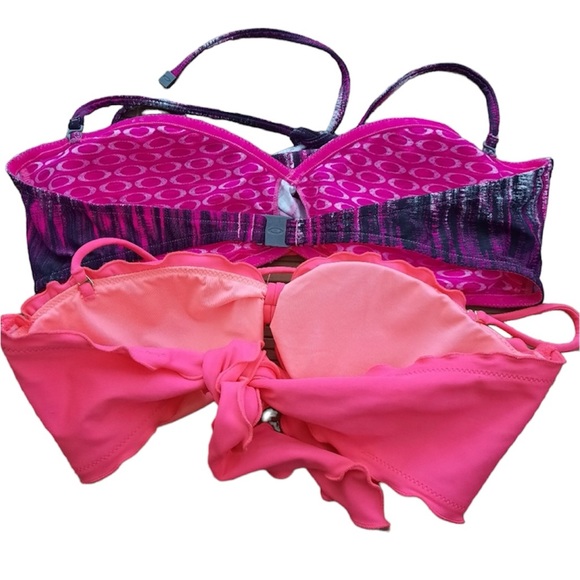 Bundle of Two Swim Bandeau Bikini Tops Oakley & VS - Picture 2 of 16